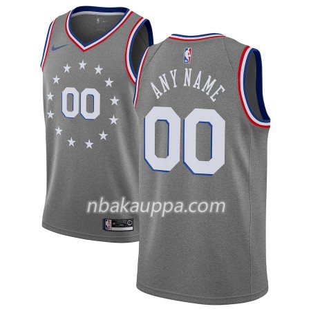 Philadelphia 76ers Custom 2018-19 Nike City Edition Harmaa Pelipaidat Swingman - Miesten